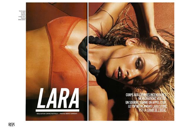 Lara Stone in a bikini
