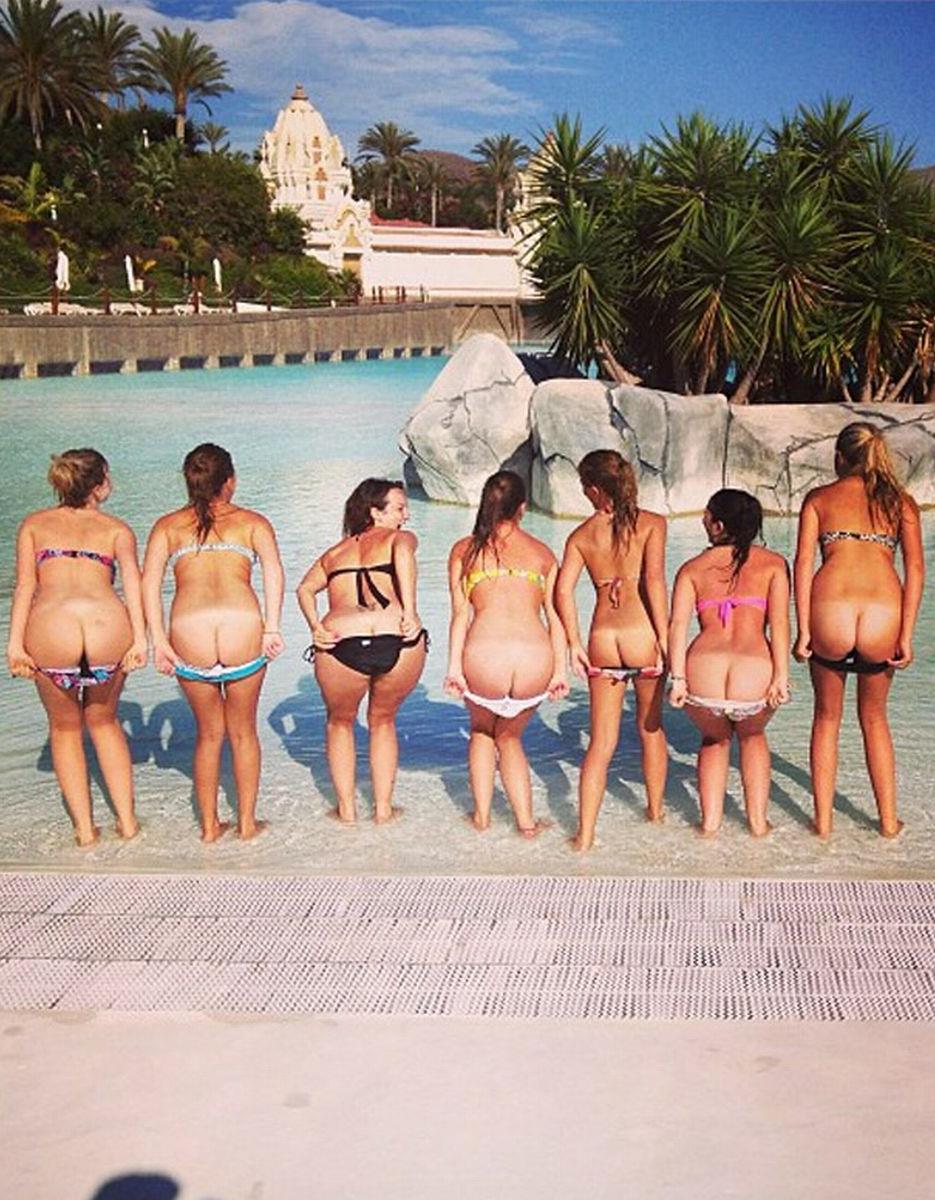 Brooke Vincent in a bikini - ass
