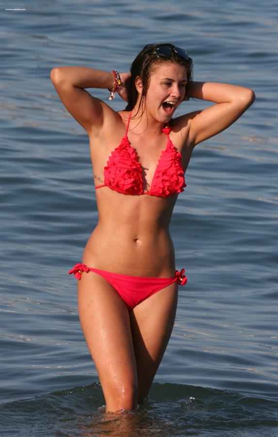 Brooke Vincent in a bikini