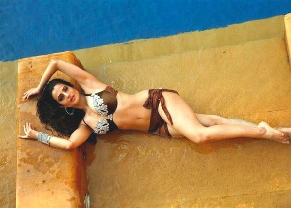 Ameesha Patel in a bikini