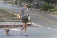 Natalie Portman – walking her dog in LA 8/16/13  