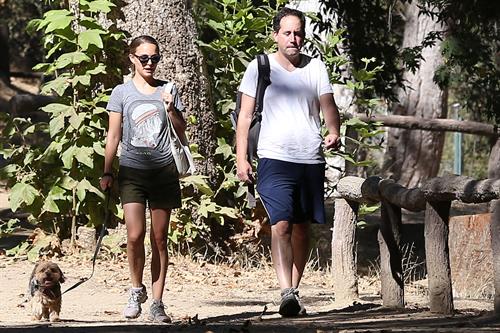 Natalie Portman – walking her dog in LA 8/16/13  