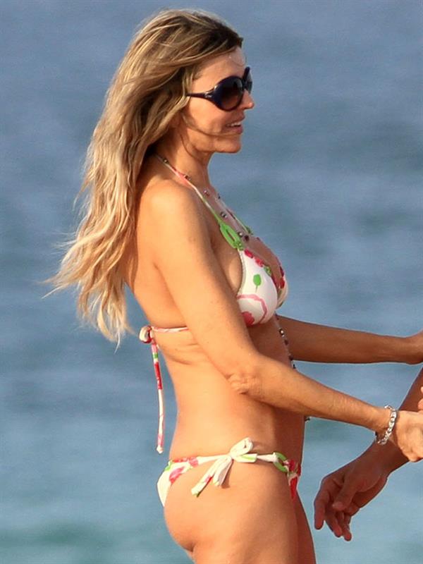 Rita Rusic in a bikini on the beach