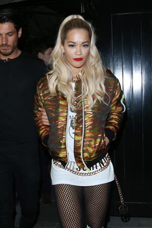 Rita Ora at the Chiltern Firehouse in central London, June 21, 2014