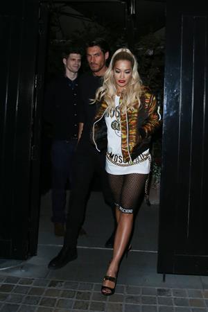 Rita Ora at the Chiltern Firehouse in central London, June 21, 2014