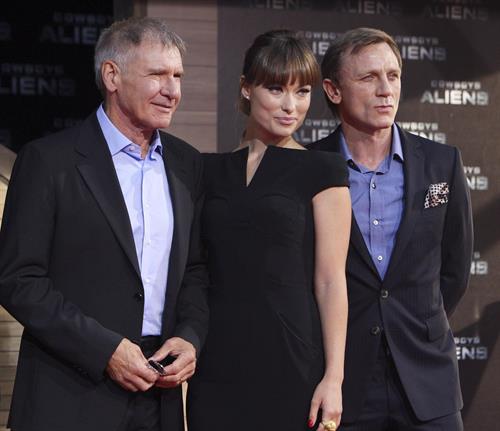 Olivia Wilde attends the Berlin premiere of Cowboys and Aliens on August 8, 2011 