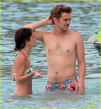 Hayden Christensen in a bikini