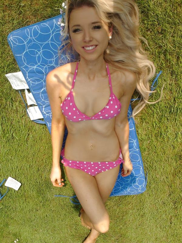 Chloe Harwood in a bikini