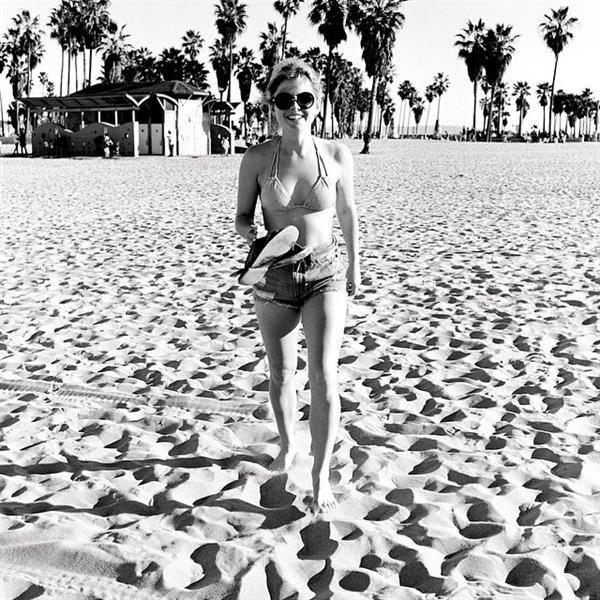 Rose McIver in a bikini